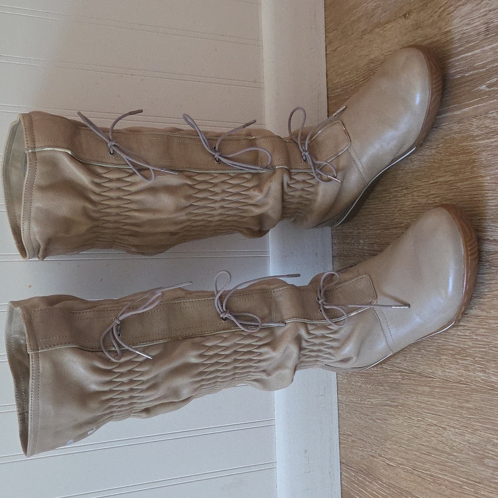 Sorel brand tan knee-high women's boots